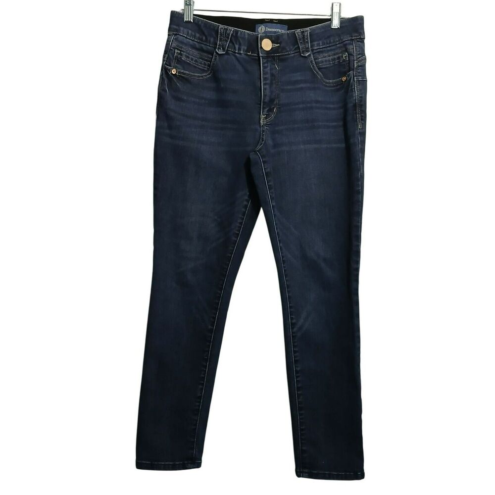 Democracy Ab Solution Jeans Women 8 Mid Rise Skinny Stretch